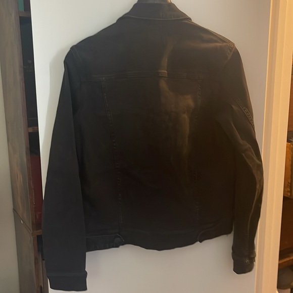 Black distressed Jean jacket - Picture 2 of 6